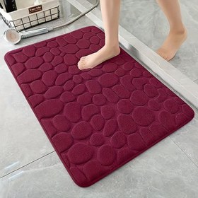 Resim Ultra-Yumuşak Mercan Polar Banyo Matı - Kaymaz, Hızlı Kuruyan & Emici, Duş & Küvet İçin Mükemmel 
