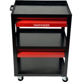 Resim Takpower TAR4409 3 Gözlü 2 Çekmeceli Parça Taşıma Arabası 