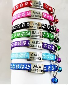 Resim Kedi Tasması,Sallanmayan Kedi Künyesi,Köpek Tasması,Kedi Isimlik 