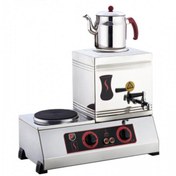 Resim Işıkgaz 15’lik Pleyt'li 1 Demlikli Kaynaklı Profesyonel Endüstriyel Çay Ocağı- Demlik dahil değildir. 