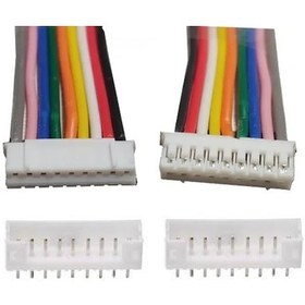 Resim 50 Adet 2mm 9 Pin Çift Taraflı Jst Ph Konnektör 20cm Kablolu 