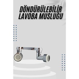 Resim AyrStore Dönebilen Musluk Başlığı Akrobat Mutfak Banyo Musluk Ucu Başlığı Oynar Başlıklı 