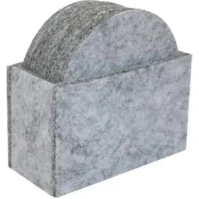 Resim Wangchuang Açık Gri 1 40%hot8 Parça Keçe Yuvarlak Kare Altıgen Yalıtımlı Bardak Masa Üstü Kapak Isıya Dayanıklı Bardak Kahve Çay Yemek Masası Plac (Yurt Dışından) 