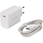 Resim ZORE Xmac Serisi X6 Type-C To Type-C Ev Şarj Aleti - 20W Hızlı Şarj, Yeni Nesil Performans 