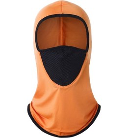 Resim Butu Nefes Alabilir Örgü Güneş Korumalı Boyun Körüğü Turuncu 