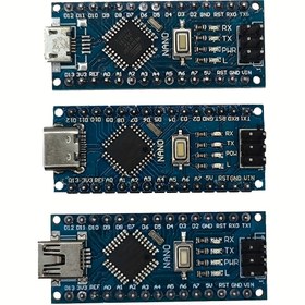 Resim Nano V3.0 CH340G Yükseltilmiş Arduino Kartı - Resmi Sürümle Uyumlu, Atmega328P-AU Mikrokontrolcü, USB & Harici Güç Kaynağı, 12 Dijital Port, 8 Analog Giriş, TTL Seri Portlar, DIY Projeleri & Etkileşimli Çalışmalar İçin İdeal 