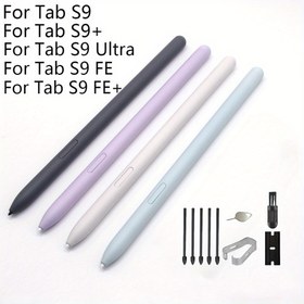 Resim Tab S9 FE, S9+ ve S9 Ultra için Tablet Stylus Kalemi - Hassas Ekran Kalem, Kablosuz Destek + Araçlar Dahil 