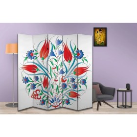 Resim Motifli Özel Tasarım Paravan Room Divider 180 x 200 cm 