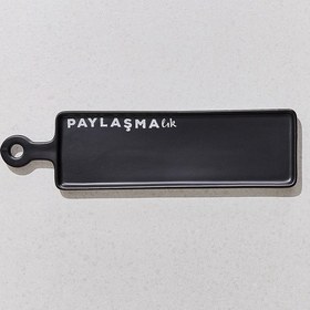 Resim Pasabahce Paylaşmalık Seramik Dikdörtgen Servis Tabağı Siyah - 1 Adet 
