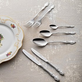 Resim Emsan Royal 84 Parça 12 Kişilik Çatal Kaşık Bıçak Takımı 