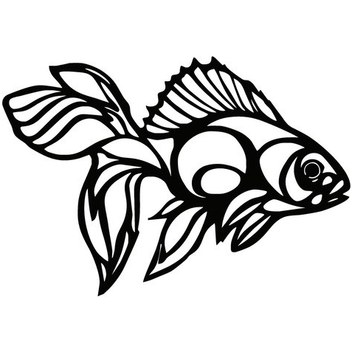 Akvaryum Balığı Duvar Dekor Sticker 40 X 28 Cm