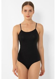 Resim Miorre Modal Ince Askılı Çıtçıtlı Body 