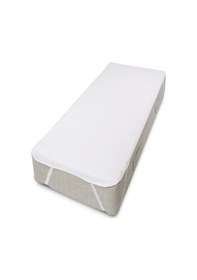 Resim Evony Sıvı Geçirmez Alez 160x200 Cm Çift Kişilik Yatak Koruyucu Pamuklu Köşe Lastikli Beyaz 