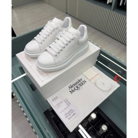 Resim Alexander Mcqueen Beyaz Deri Sneaker 