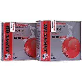Resim Japan Oil Bi-Power DOT 4 Plus Fren Hidroliği 500 ml 2li (Ü:2022) 