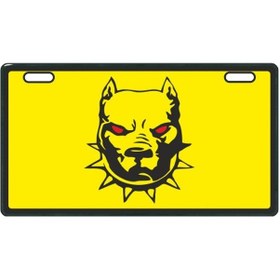 Resim Sevenkardeşler Sarı Pitbull E-Bike Plakalık 
