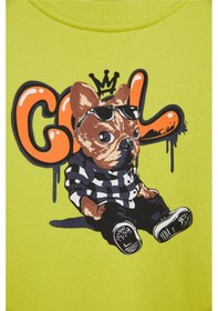 Resim Bad Bear Javed Yeşil Çocuk Baskılı Sweatshirt-Sulphur 