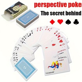Resim Zihin Okuma Sihirli Poker Kartları - Şeffaf, Beyaz Kağıt Destesi İnanılmaz Performanslar & Yenilikçi Oyunlar İçin, Poker Aksesuarları, Sihir, Psişik, İnanılmaz 