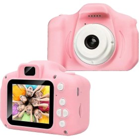 Resim Longsdom Dijital Fotoğraf Makinesi Çocuk Mini 1080P Hd Kamera Selfie 