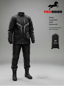 Resim PRORIDER Premium Lux Yağmurluk Takım Alt Üst | Su ve Rüzgar Geçirmez Motosiklet Yağmurluğu | Unisex 
