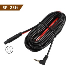 Resim Platoon 5 Metre 5 Pin To 2.5 mm Araç Kamera Kablosu 5 Pin Araç Kamera Kablosu 