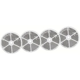 Resim Xuweiwei Kensbro 4 White 60mm Yuvarlak Reflektör Yan Işıklar 4lü Set Trailer Kamyon Için 