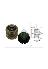 Resim INA 535017610 ALTERNATÖR KASNAĞI DUCATO 09- 3.0 JTD 6 KANAL 