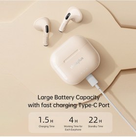 Resim Xindoker Lenovo Lp40ⅱ Bluetooth 5.3 Kulaklıklar - Yarı Girişli Spor Kulaklıkları, 230mah Şarj Kutusu, Mems Gürültü Engelleme, Hd Stereo Ses, Mor 