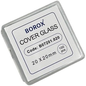 Resim Borox Lamel Mikroskop Slayt İçin Cover Glass 20x20 MM 100'lü 
