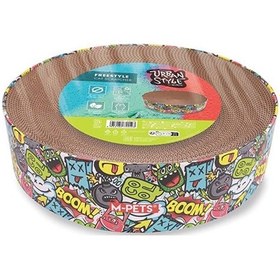 Resim M-pets Urban Style Freestyle Karton Tırmalama Tahtası Karışık Renkli 41x10 Cm 244-54023.01 