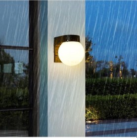 Resim 2 Adet 12 Watt Modern Tasarım İç Ve Dış Mekan, Bahçe, Balkon Banyo Apliği Günışığı 3000k Led Armatür Gün Işığı - Sarı 