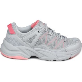 Resim Jump 28701 Gri - Somon Pembe Kadın Sneaker Günlük Spor Ayakkabı 