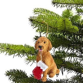 Resim Sandicast Noel Süslemeli Goldendoodle Noel Süsü, Çok Renkli (XSO24201) 