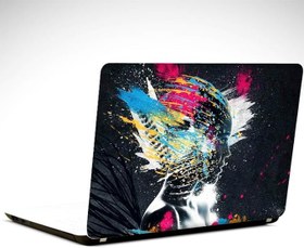 Resim Yüz Renkler Laptop Sticker LS0639 10 İnch (25X19CM) 