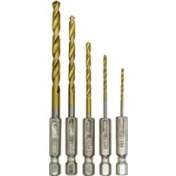 Resim BN-5 Şarzlı Tornavida Bits Matkap Ucu Seti Takımı 5 Parça 