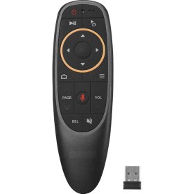Resim Geylani Kablosuz Akıllı Kumanda Air Remote Mouse Ses Komutlu Smart Tv Fly Air Mouse Tv Box Pc Telefon Everest + 2 Pil 