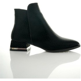 Resim Muggo Shane Garantili Metal Topuk Detaylı Fermuarlı Kadın Bot 001 