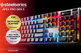 Resim Steelseries Apex Pro Gen 3 Gaming Klavye Uk 