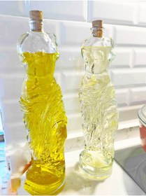Resim ÖYKÜ VE YİĞİT 2 Adet Venüs Yağdanlık - Kadın Figürlü Sirkelik Sosluk 180 ML 
