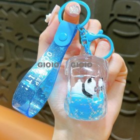 Resim Silver1 Yeni Sevimli Çizgi Film Işıklı Işık Kulomi Büyük Kulak Köpek Hediye Kutusu Anahtarlık Araba Okul Çantası Dıy Kolye Hediye (Yurt Dışından) 