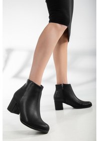 Resim D0520 Garantili Kadın Soğuk Geçirmez Fermuarlı Bot 22kdaf100000037 Siyah 