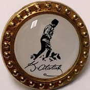Resim şahane parti Kemal Atatürk Kocatepe Imza Portre Metal Rozet 