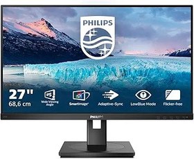 Resim Philips 272S1M - 67 cm (27 inç) FHD monitör, yüksekliği ayarlanabilir (1920 x 1080, 75 Hz, DisplayPort, HDMI, DVI, VGA, USB Hub) siyah 
