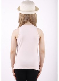 Resim Toontoy Kız Çocuk Omuz Şerit Aksesuarlı Atlet Pudra 