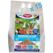 Resim Bonny Nice Organik Sürüngen Taban Kumu Çam Pellet 1.8 KG 3 L x 15 