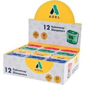 Resim Adel Çift Bıçaklı Auto Lock Kalemtraş Kutulu 685 12 Adet 