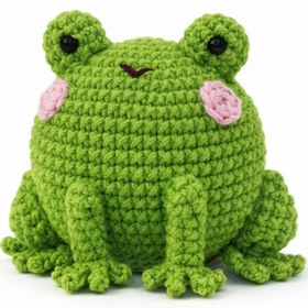 Resim Jack Ferrero Amigurumi Kiti | Sevimli Kurbağa Örgü Seti | Yeni Başlayanlar İçin | Anahtarlık Seçenekli 