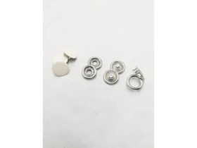 Resim Klinkshop 15 mm Çıtçıt- Bej Boyalı Kapaklı Klikıt Çıtçıt Malzeme Paketi- 25 Adet (takım) 