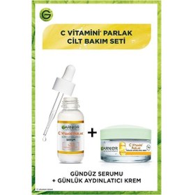 Resim Garnier C Vitamini Parlak Süper Aydınlatıcı Serum 30 ML + C Vitamini Parlak Günlük Aydınlatıcı Krem 50 ML 