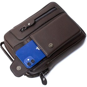 Resim Westpolo Erkek Kahverengi Telefon Bölmeli El Ve Omuz Çantası Tr6005 